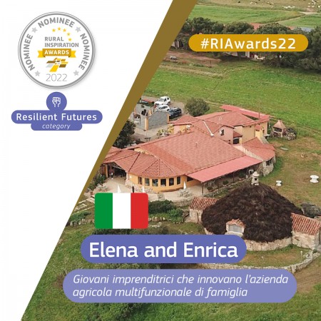 PSR Sardegna, Concorso internazionale Rural Inspiration Awards 2022, Progetto "ELENA ED ENRICA" Agriturismo Sa Perda Marcada